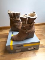 wNEU MANAS Stiefel Stiefelette Boots Wedges  Shearling braun 38 Rheinland-Pfalz - Römerberg Vorschau