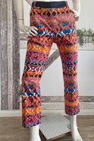 Bunte Stretch-Sommer-Hose COMMA rot/bunt 36/38-1x getrag.wie NEU Kr. Dachau - Dachau Vorschau