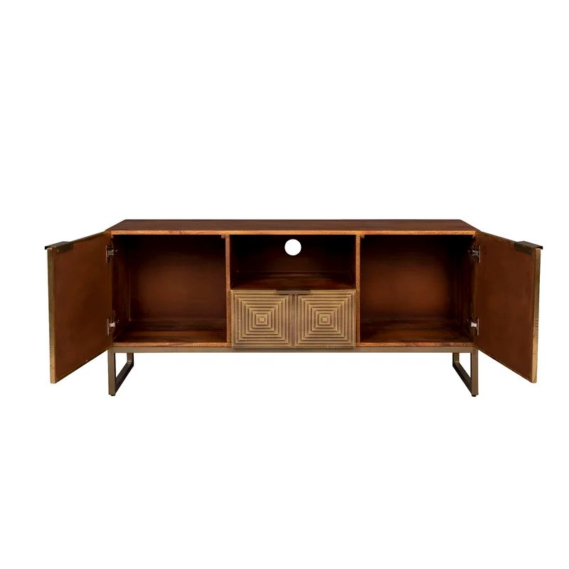 Sideboard, Massivholz-Mango, Gold-Farbe, NP899 in Wetzlar