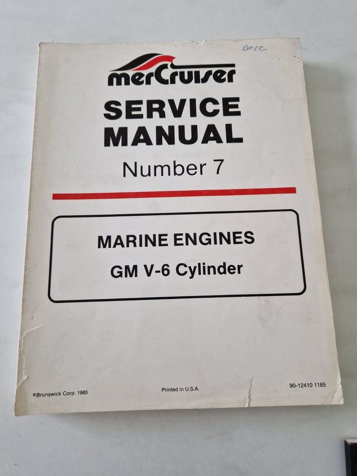 4 Mercruiser Service manual 6 7 14 und 2 Ersatzteilekataloge in Großbardorf