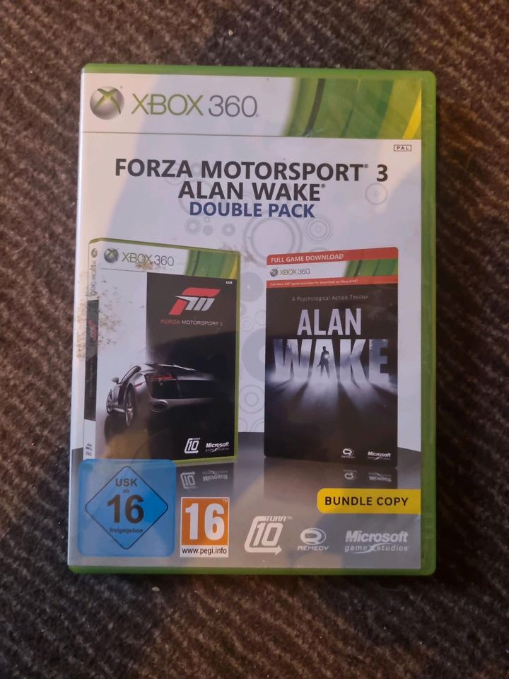 FORZA Motorsport 3  Alan Wake Double Pack bundle copy - Xbox 360 in Hannover