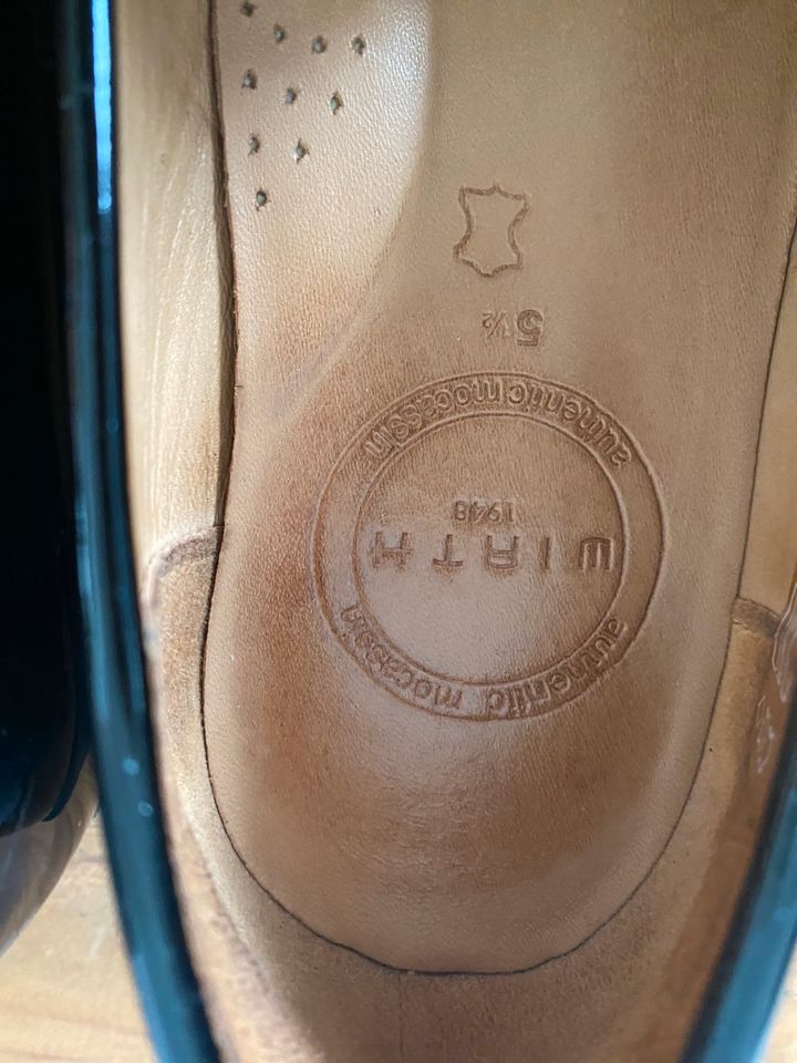 Wirth Schuhe Lack neuwertig schwarz  Größe 38,5 in Neunkirchen a. Brand