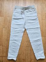 H+M L.O.G.G. Leinen-Chino Hose naturweiß beige Sommer leicht Bochum - Bochum-Ost Vorschau