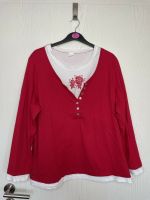 Langarmshirt/Pullover mit Rose, Blume, langärmlig, rot, Größe 44 Bayern - Oberhausen a.d. Donau Vorschau