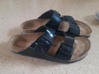 Birkenstock Gr. 42, schwarz Lack Hessen - Rockenberg Vorschau