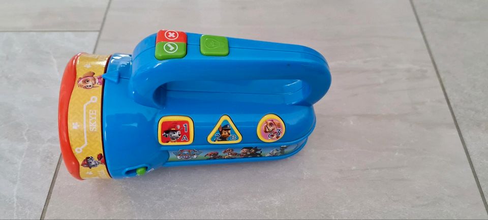 Paw Patrol Taschenlampe Lernspielzeug mit Bildern und Geräusche in Kelsterbach