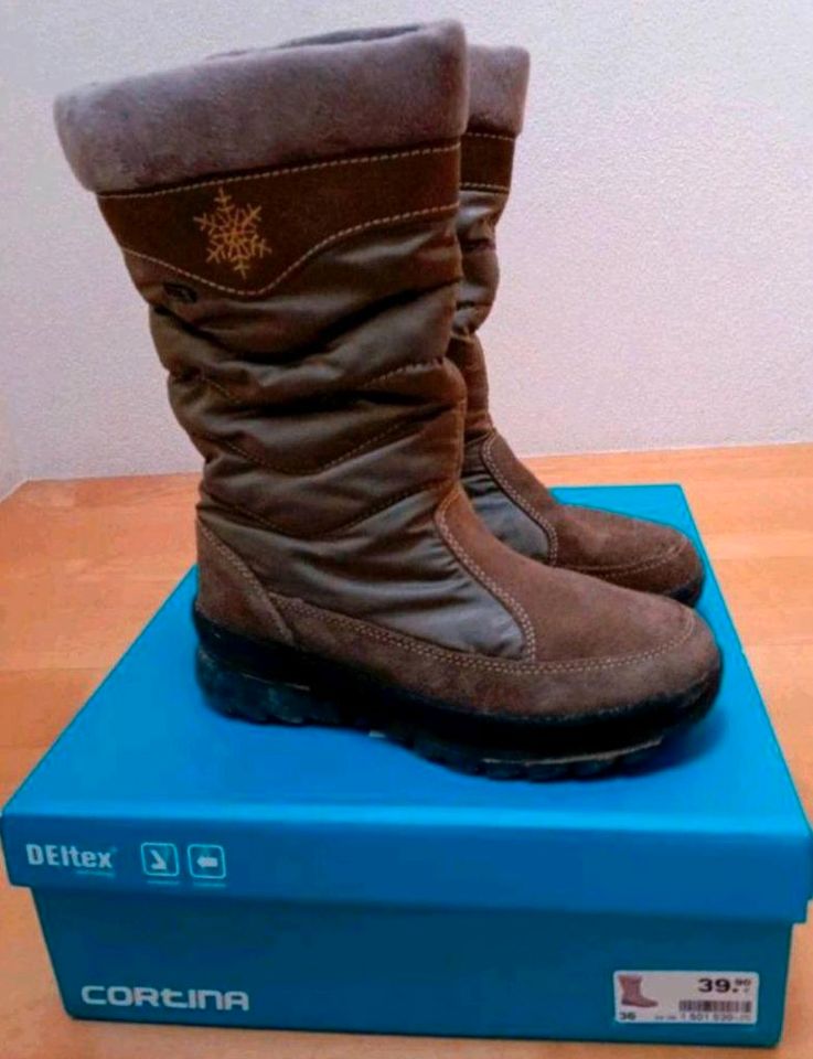 Schneeboots ❄ Stiefel Boots Winterschuhe 36 CORTINA ♥️ gefüttert in Waal