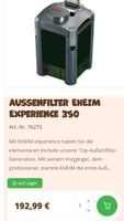 Außenfilter EHEIM Experience 350 Rheinland-Pfalz - Landstuhl Vorschau