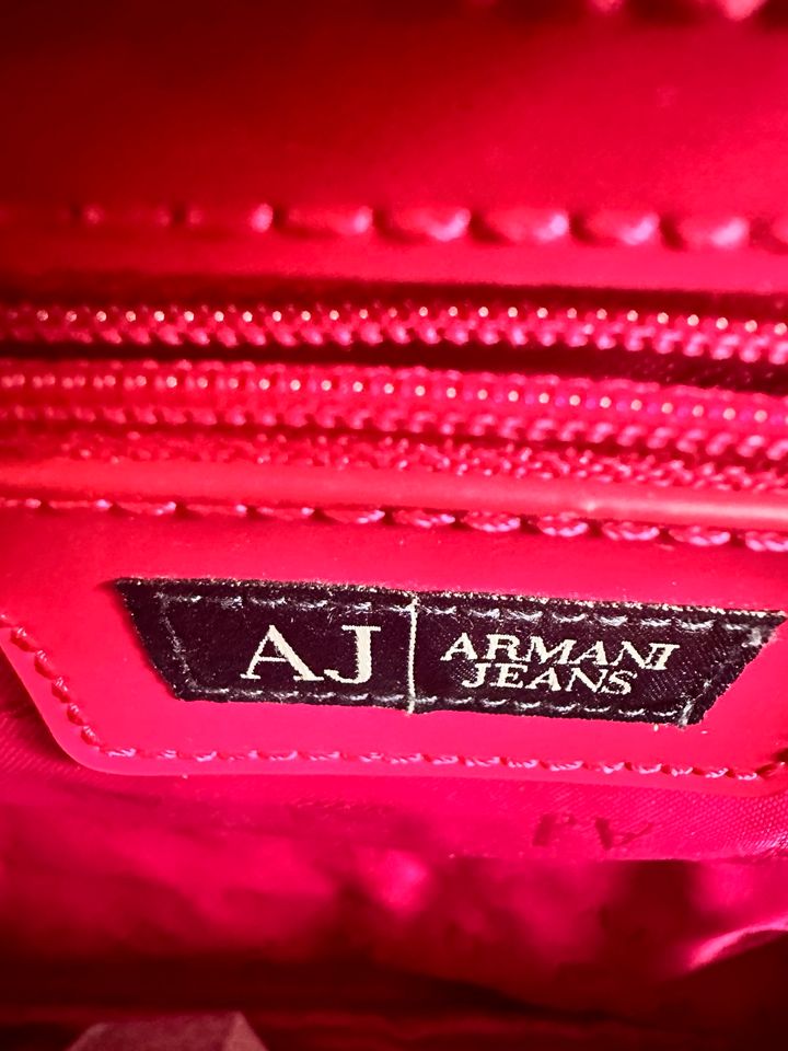 Armani Jeans Henkeltasche pink mit Staubbeutel in Falkensee