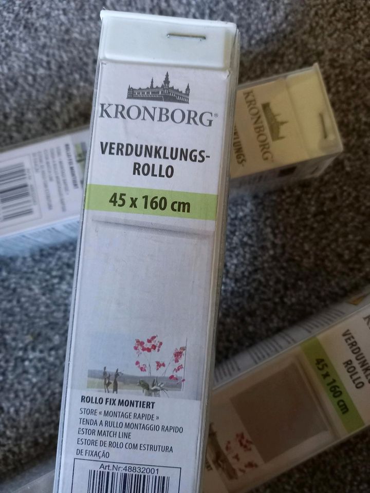 Verdunklungsrollo neu 45 × 160 cm grau in Kaulsdorf