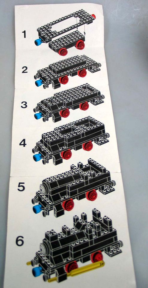 Lego 133 Eisenbahn Bauplan , Ersatzteile Sammlungsauflösung in St. Leon-Rot