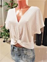 ★ ZARA Collection ★ Struktur Knoten Bluse Shirt S 36 weiß Niedersachsen - Adendorf Vorschau