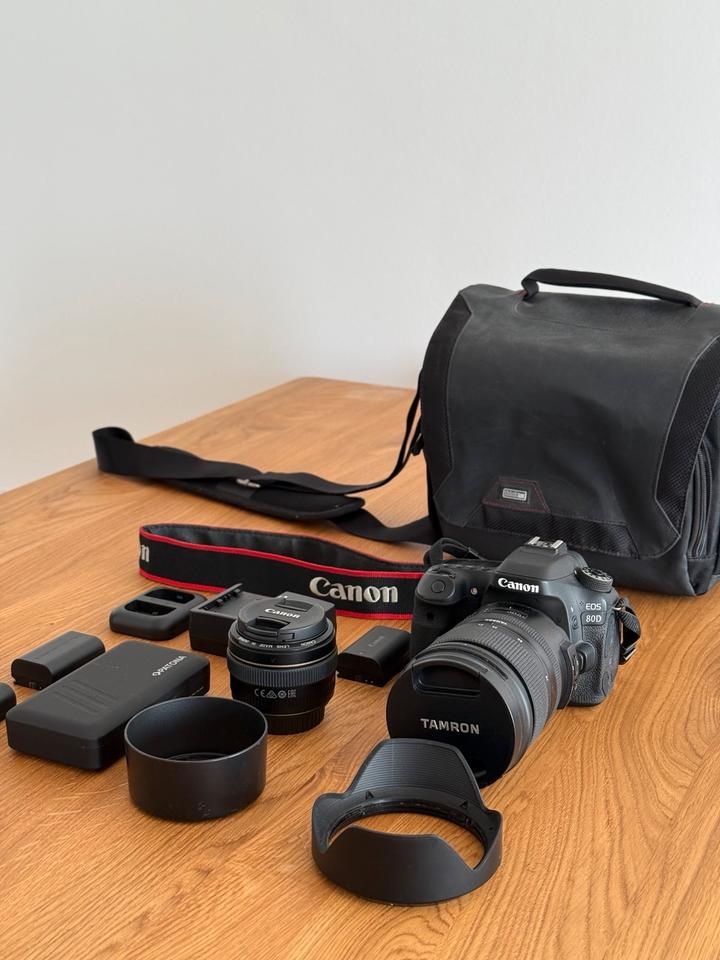 Canon 80D Bundle mit Tamron 24-70mm G2, Canon 50mm 1.4, Zubehör in Berlin