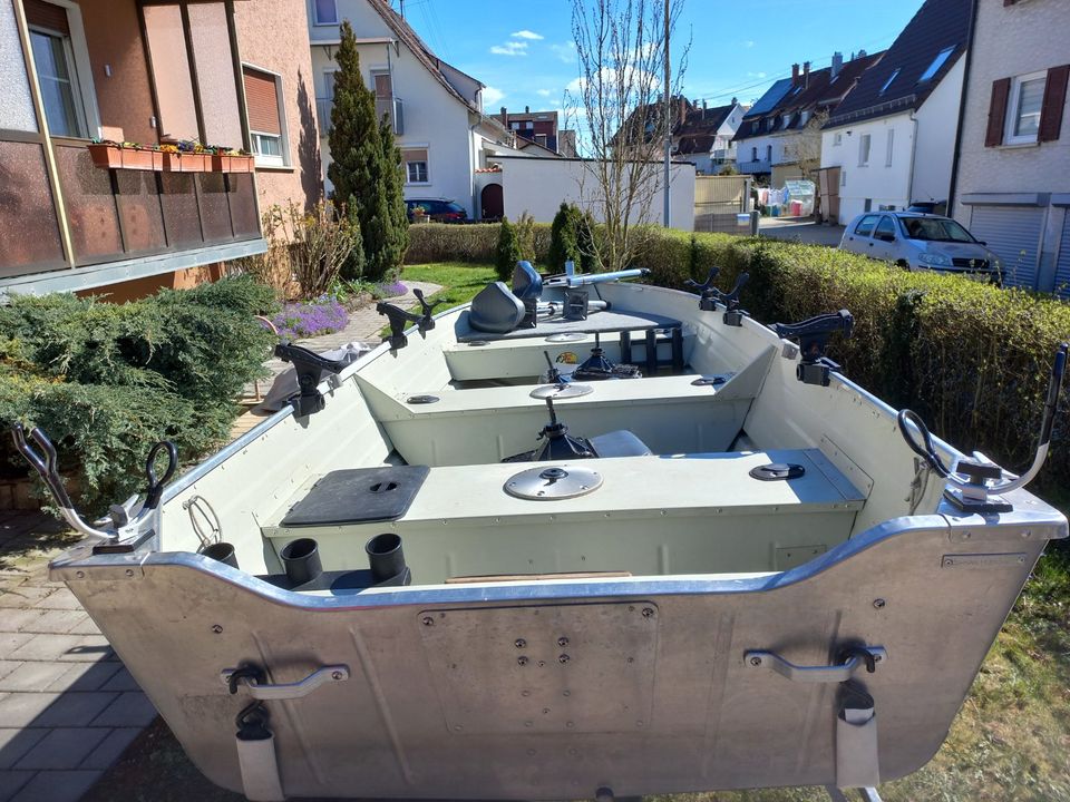 Marine 15S - Alu Angelboot Ruderboot in Langenau