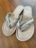 Sandalen REPORT beige/gold  Schlappen Schlupfschuhe Gr. 37 Köln - Rodenkirchen Vorschau