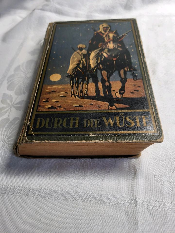 Rarität Buch altdeutsche Schrift Karl May Durch die Wüste in Dresden