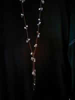 Kette mit Perlen auf Seide,  Modeschmuck ca. 120cm Bayern - Immenstadt Vorschau