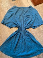 Blaues Basic Oversize T - Shirt imitierte Tasche 100%Baumwolle Berlin - Tempelhof Vorschau