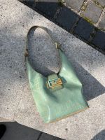 Fendi Vintage Baguette Bucket Tasche Türkis Gold München - Schwabing-West Vorschau