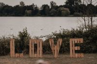 LOVE Schild aus Paletten, selbstgebaut Hochzeitsdeko Nordrhein-Westfalen - Heinsberg Vorschau