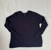 H&M Gr L Pullover mit Zopfmuster in Marine blau Baden-Württemberg - Burladingen Vorschau