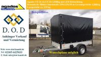 Alu Pkw Anhänger 2,5 x 1,3m mit Plane 1300kg 1,3t 250 x 130cm Nordrhein-Westfalen - Castrop-Rauxel Vorschau