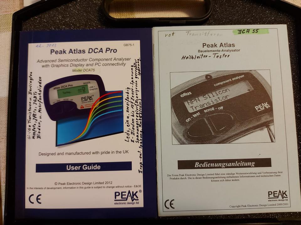 Peak atlas Modell DCA 75 und DCA 55 Halbleitertester in Bassum