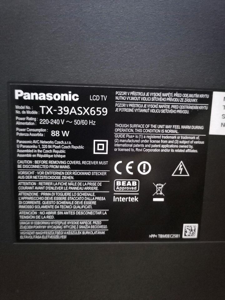 Panasonic TX-39ASX659. in Neunkirchen Siegerland