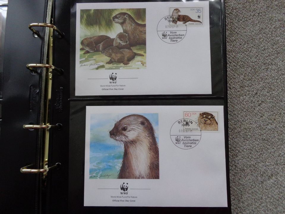 WWF Briefmarken Tier Briefmarken Sammlung 1987  Affe, Otter ... in Bad Saulgau