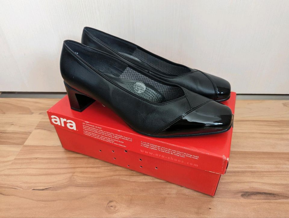 ara Nappa-Leder Pumps schwarz Gr. 41 (7) Weite H Damen Schuhe in Mittenwalde