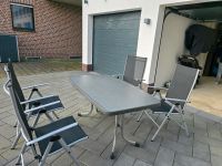 Gartentisch Mecalit + 4 Hochlehner + 4 Polster Nordrhein-Westfalen - Dormagen Vorschau