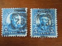 2 x Briefmarke USA„ Theodor Roosevelt“ 5cent  gestempelt Rarität Saarland - Wallerfangen Vorschau