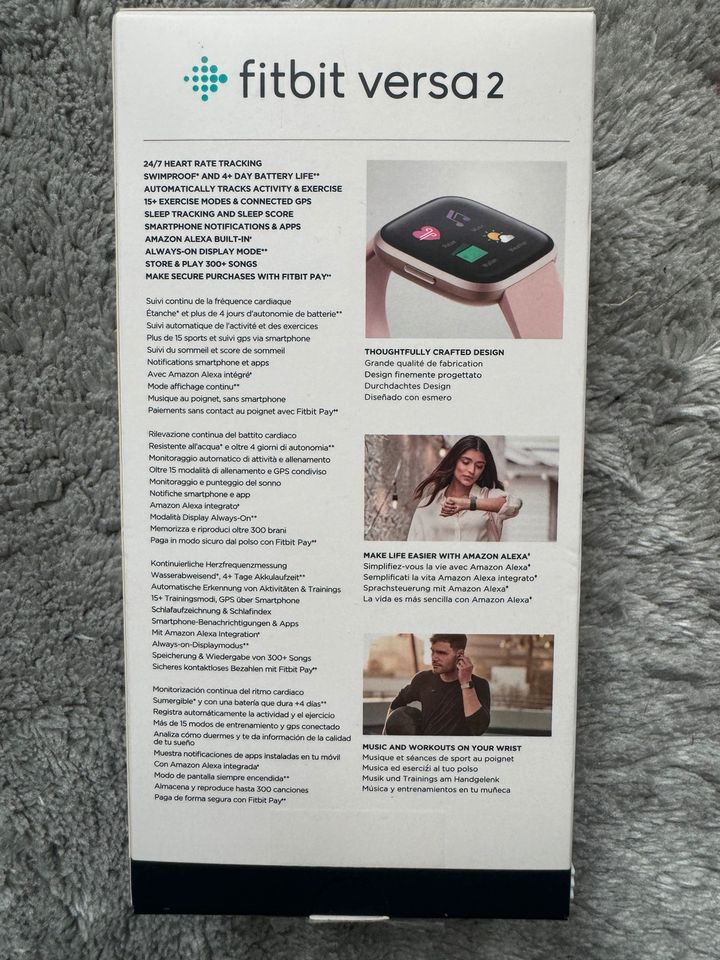 Fitbit Versa 2 Smartwatch Rosé in Hoyerswerda
