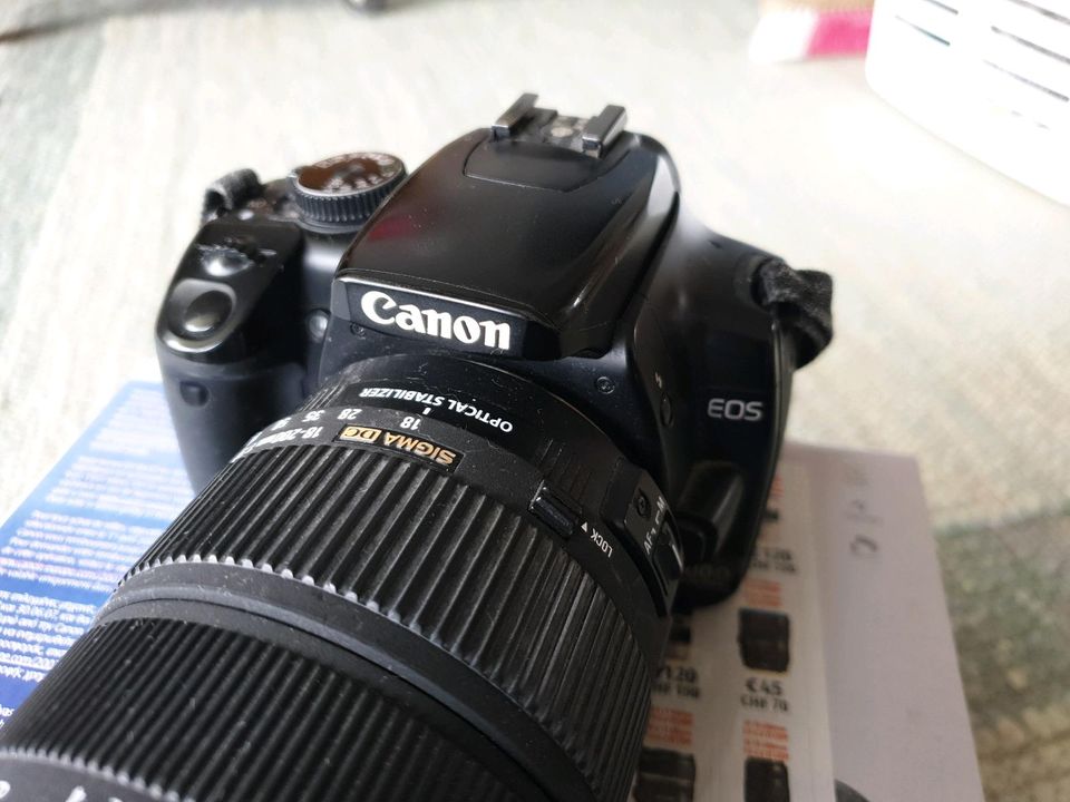 Canon EOS 400D mit Sigma DC 18-200 1:3,5-6,3 mit Filtern in München