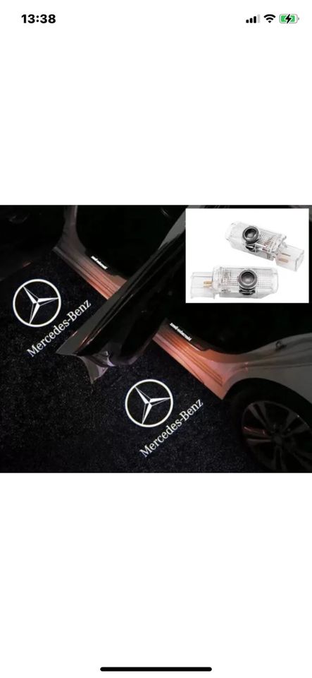 2 Stk für Mercedes R W251 M W164 Türlicht LED Beleuchtung Logo Laser  Projektor