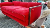 Sofa mit Samtstoff aus den 50 er Jahre Hessen - Borken Vorschau