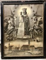 Heiligenbild Bild Schwarze Madonna Altötting Antik Vintage Bayern - Höhenberg i. T. Vorschau