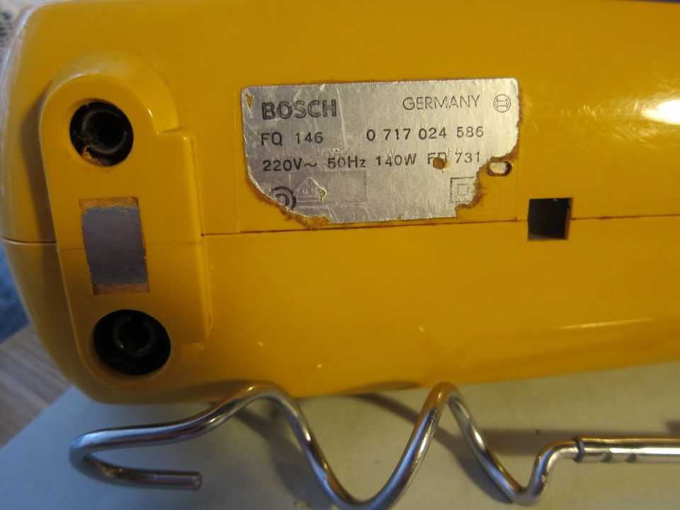 orange Bosch Mixer Fix Quirl FQ 146  Handrührgerät Zubehör 70er in Berkenthin