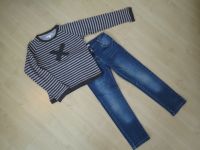 Belly Button: Langarmshirt und Jeans in 122 Bayern - Kempten Vorschau