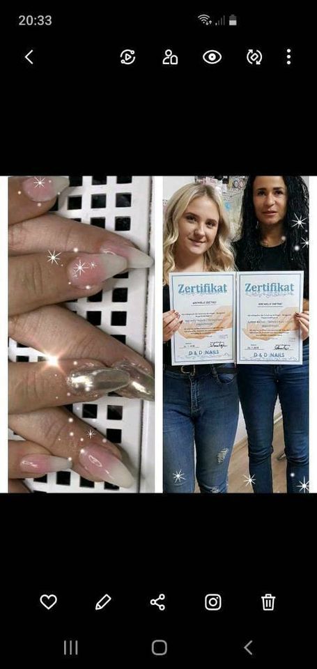 Zertifizierte Schulungen und Produkte Nageldesign Wimperstylisten in Augsburg