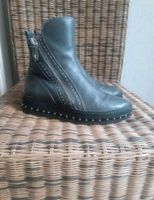 Boots Stiefeletten Echtleder ALTRAOFFICINA Gr. 38 grau Nordrhein-Westfalen - Nettetal Vorschau