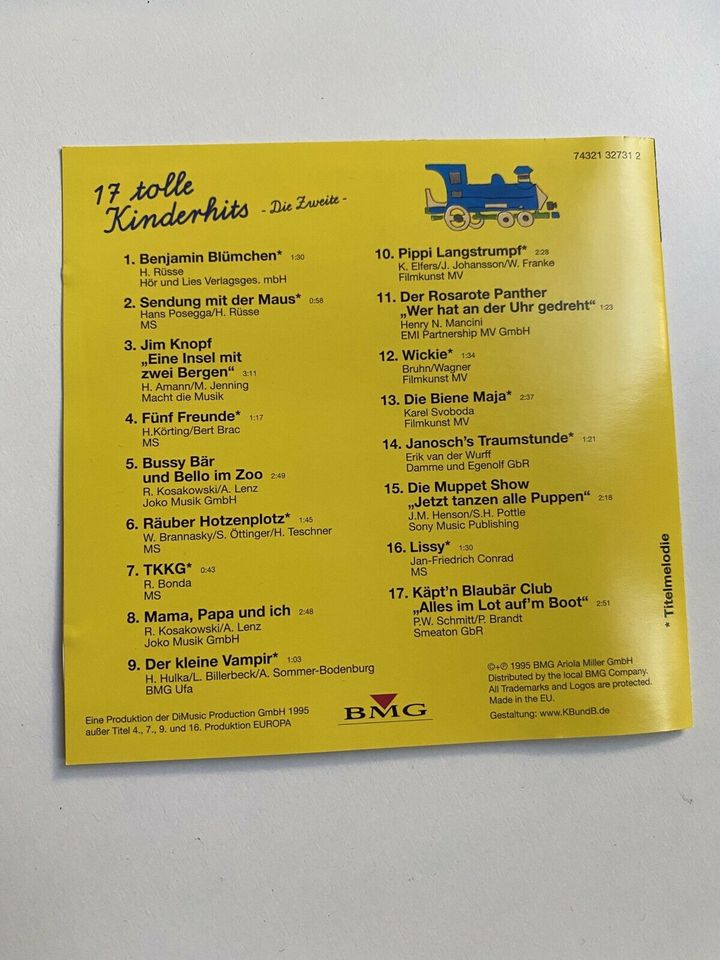 Titelsongs der 80er CDs Pippi, TKKG, Biene Maja etc in Berlin