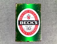 Retro Blechschild Schild Vintage 30x20cm Beck‘s 3 Motive Baden-Württemberg - Walddorfhäslach Vorschau