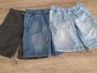 3 Jeansshorts - Gummizug - Größe 134 Hessen - Schöneck Vorschau