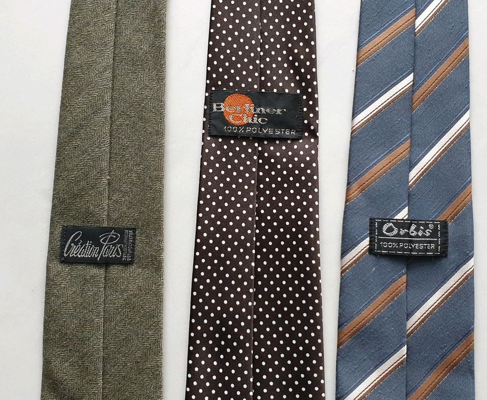 Vintage 3 Krawatten aus den 80ern # für 3 Tafeln Schokolade in Meckenbeuren