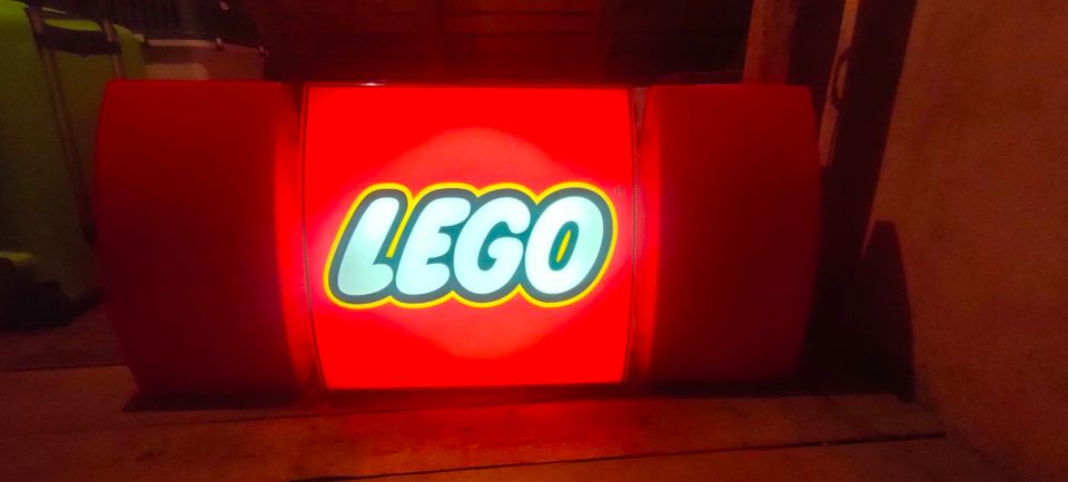 LEGO Leuchtschild, Reklame, Werbung in Auengrund