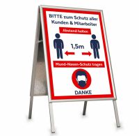 Plakatständer Aufsteller DIN A2 mit Klapprahmen und Schutzfolie Berlin - Pankow Vorschau