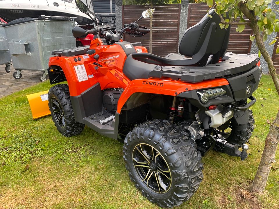 Quad ATV CF Moto C Force 850 DLX LOF Schneeschild Räumfahrzeug ❗️ in Sexau