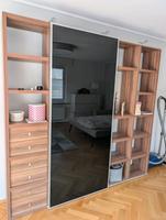 Regalschrank mit schwarzer Glasschiebetür,  Zurbrüggen Dortmund - Wickede Vorschau
