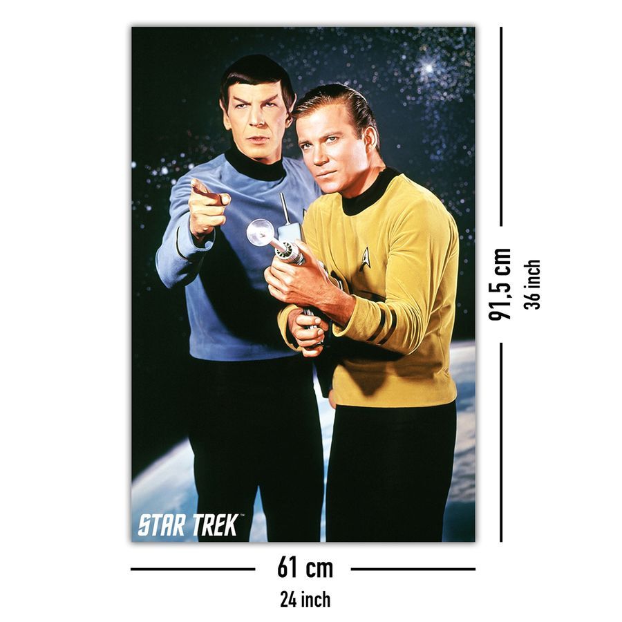 Star Trek TOS Poster Captain Kirk und Mr. Spock mit Phaser in Bönnigheim